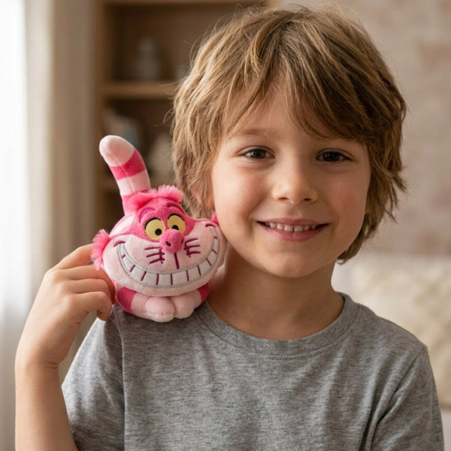 Peluche aimantée épaule Chat du Cheshire Alice au Pays des Merveilles