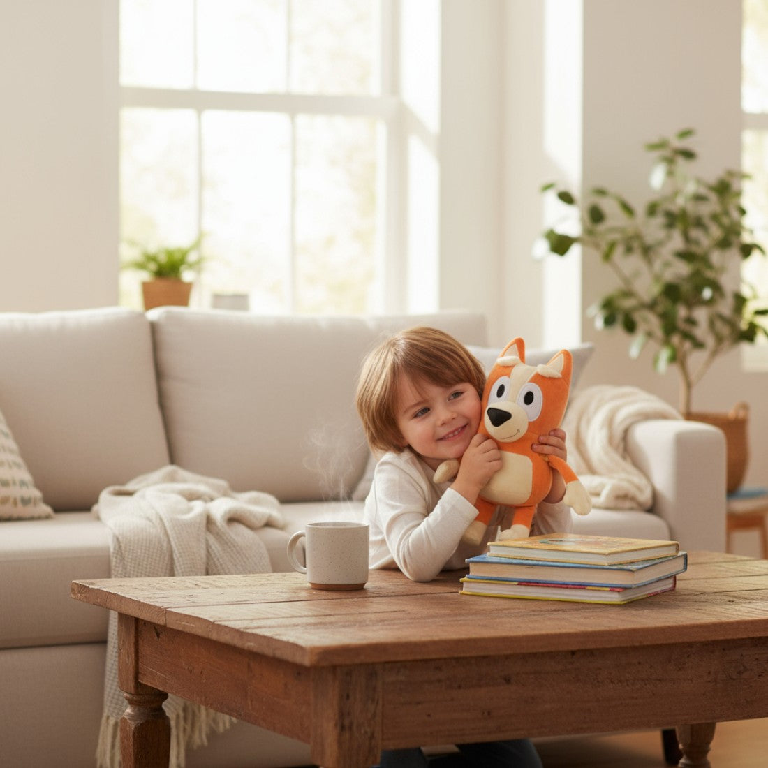 Peluche douce Bingo Heeler petite sœur de Bluey