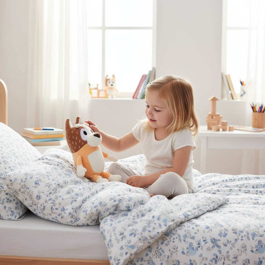 Peluche douce Chili Heeler maman de Bluey