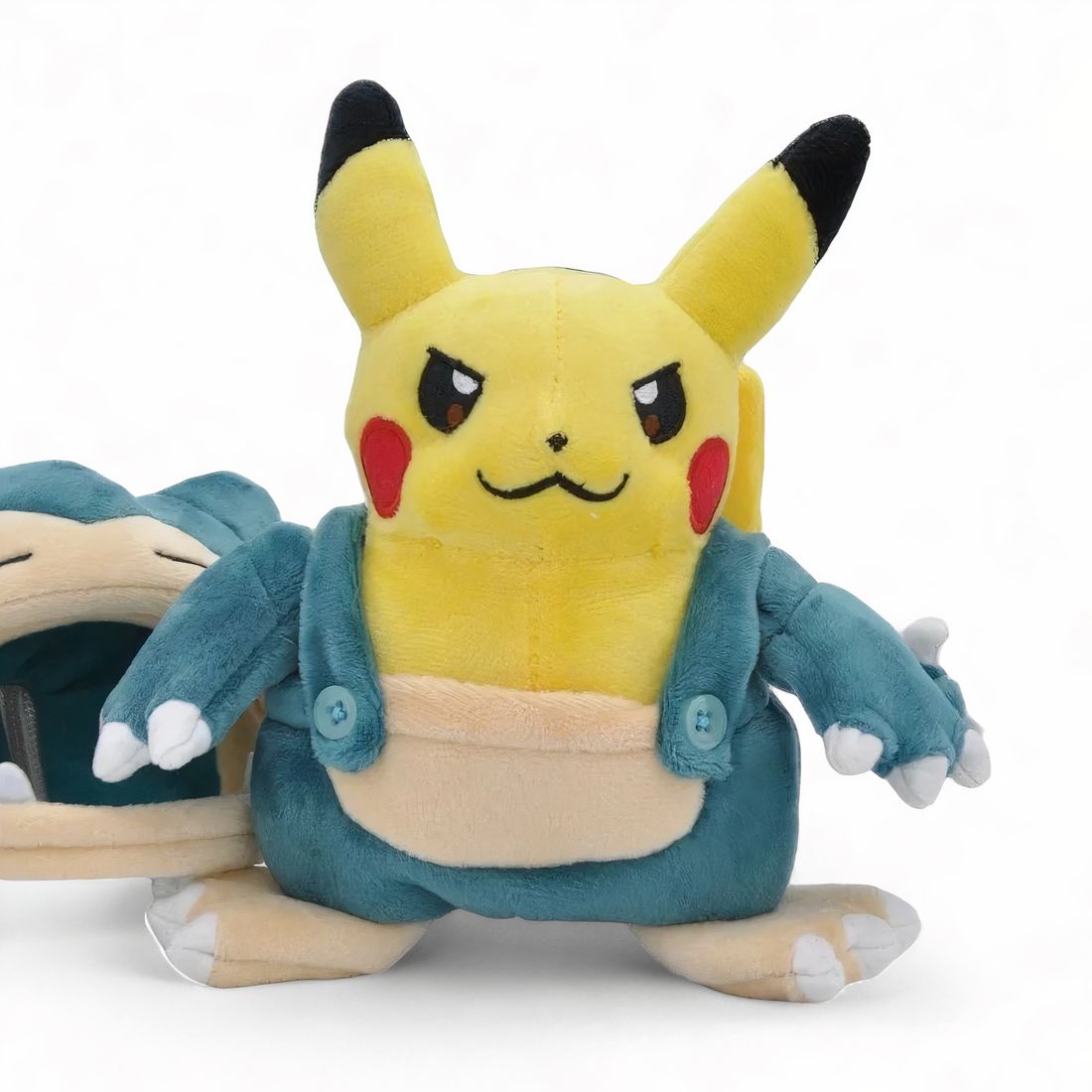 Peluche Pokémon - Pikachu déguisé en Ronflex