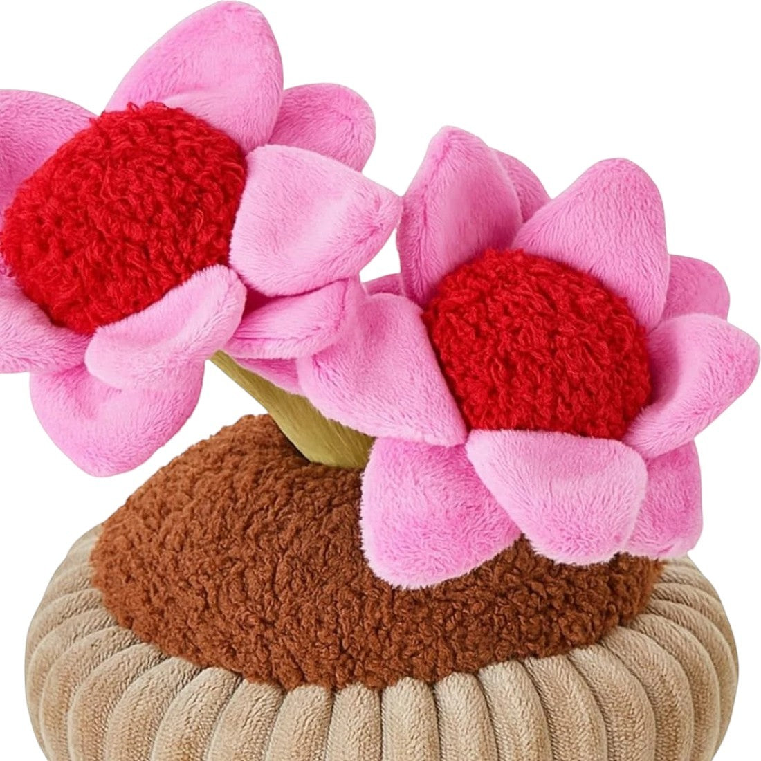 Peluche kawaii fleurs pot en terre