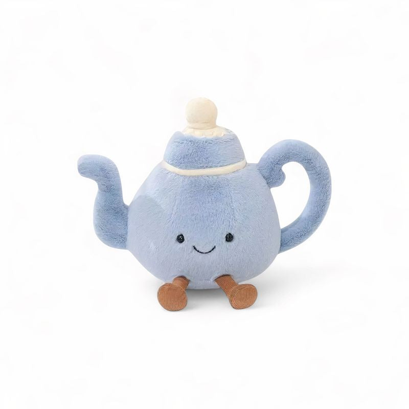 Peluche kawaii tea time duo tasse et théière