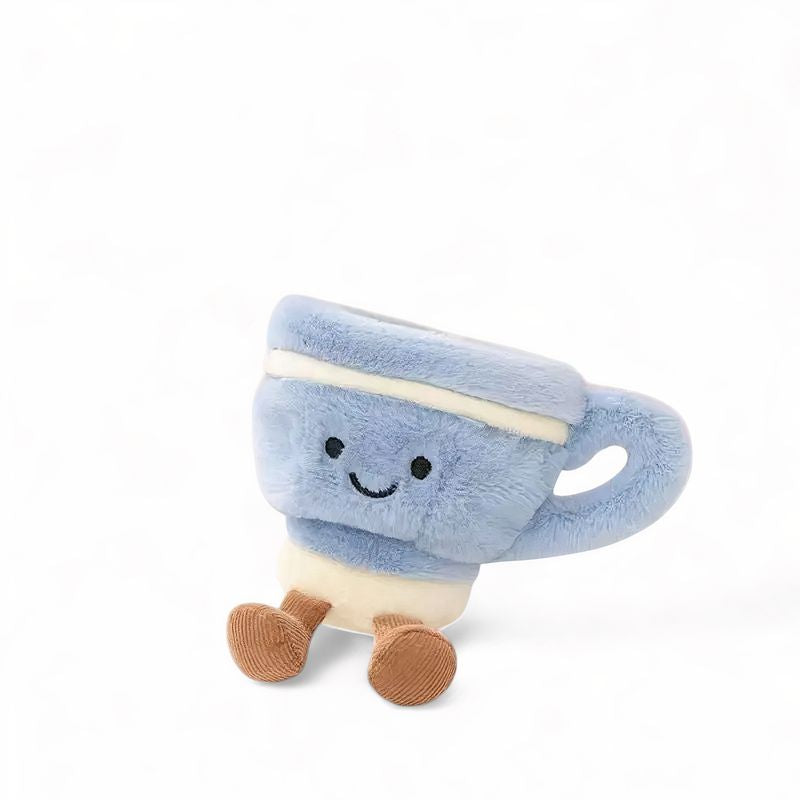 Peluche kawaii tea time duo tasse et théière