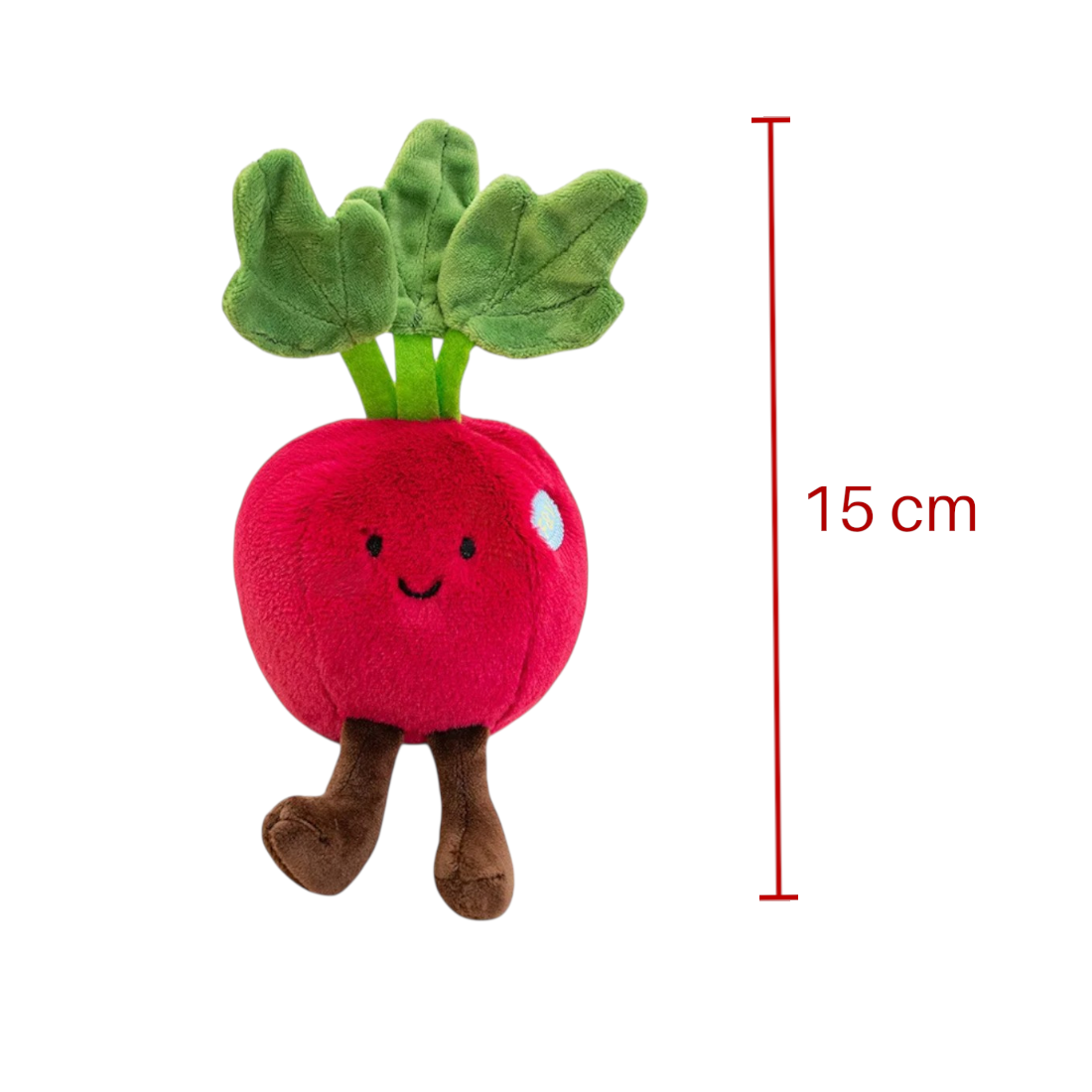 Peluche légume kawaii betterave pétillante