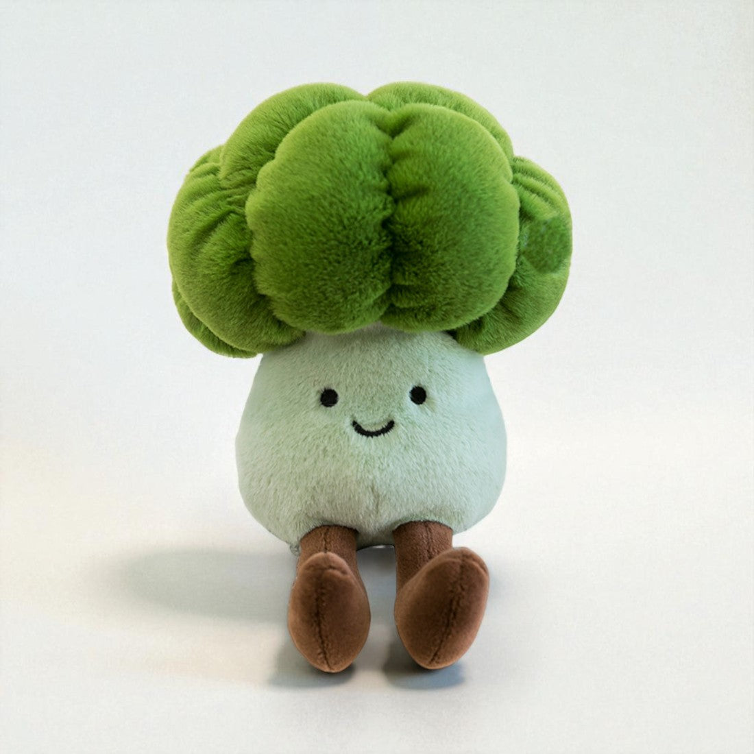 Peluche légume kawaii brocoli souriant
