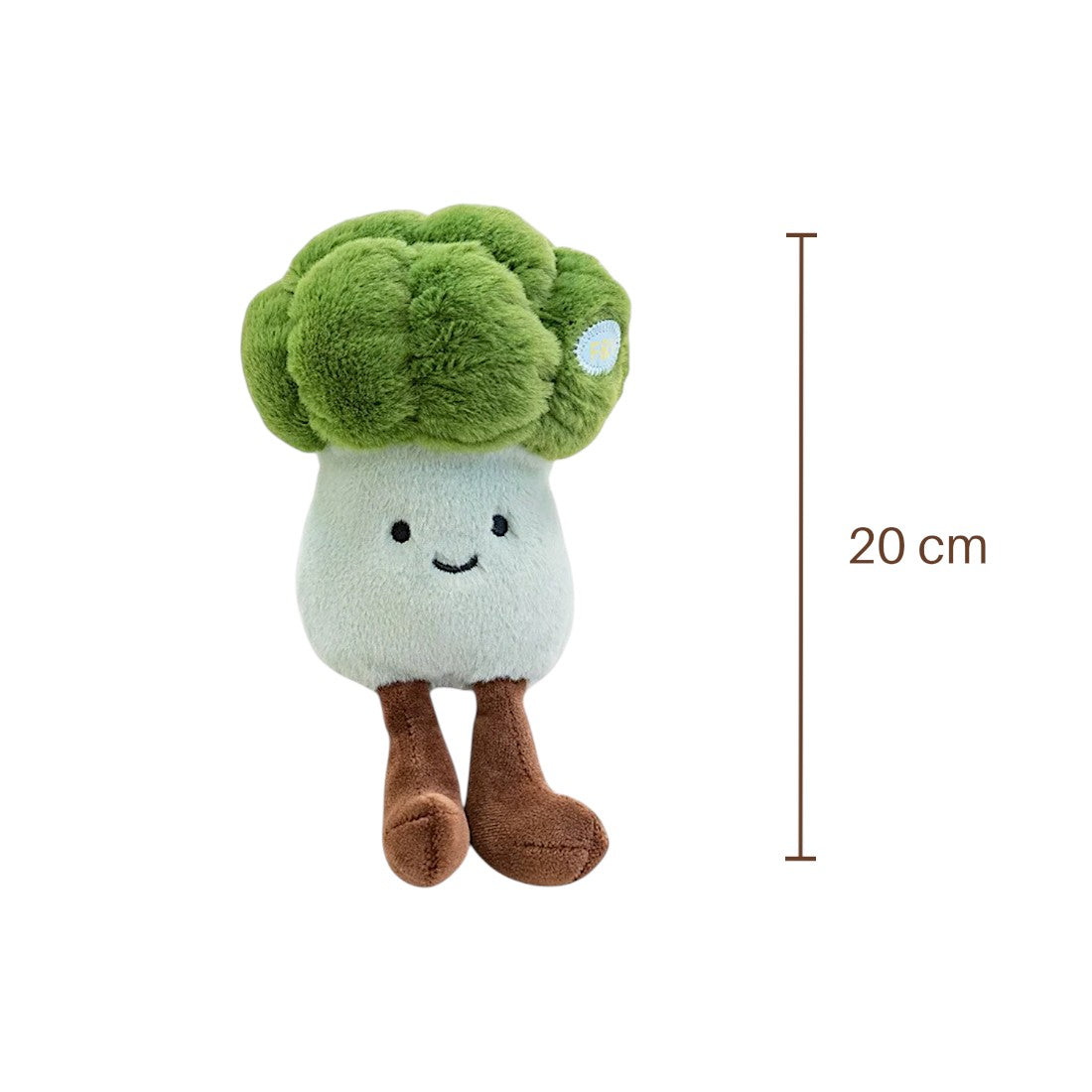 Peluche légume kawaii brocoli souriant