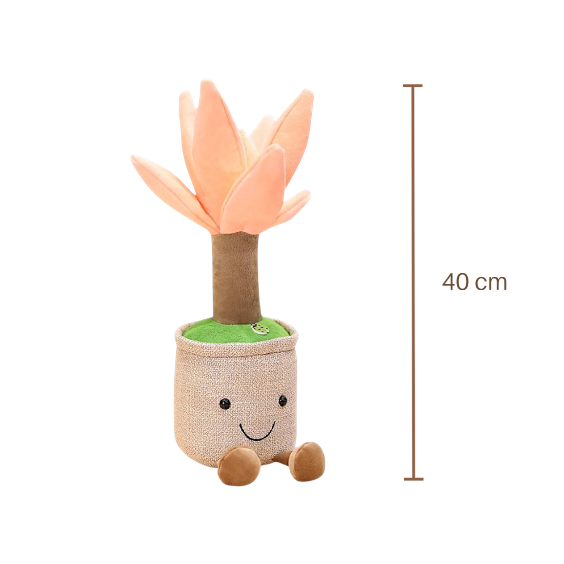 Peluche plante kawaii yucca en pot