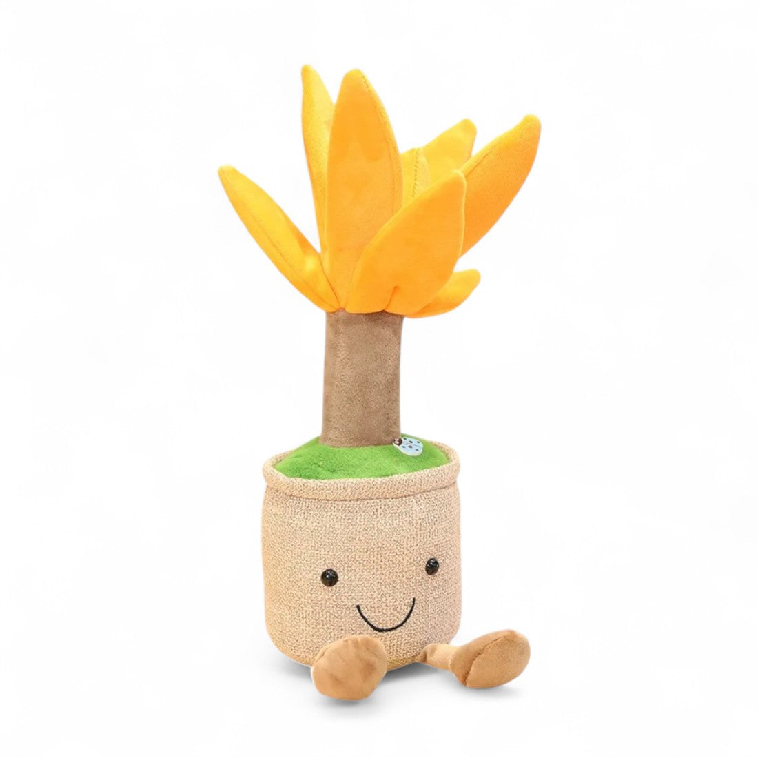Peluche plante kawaii yucca en pot