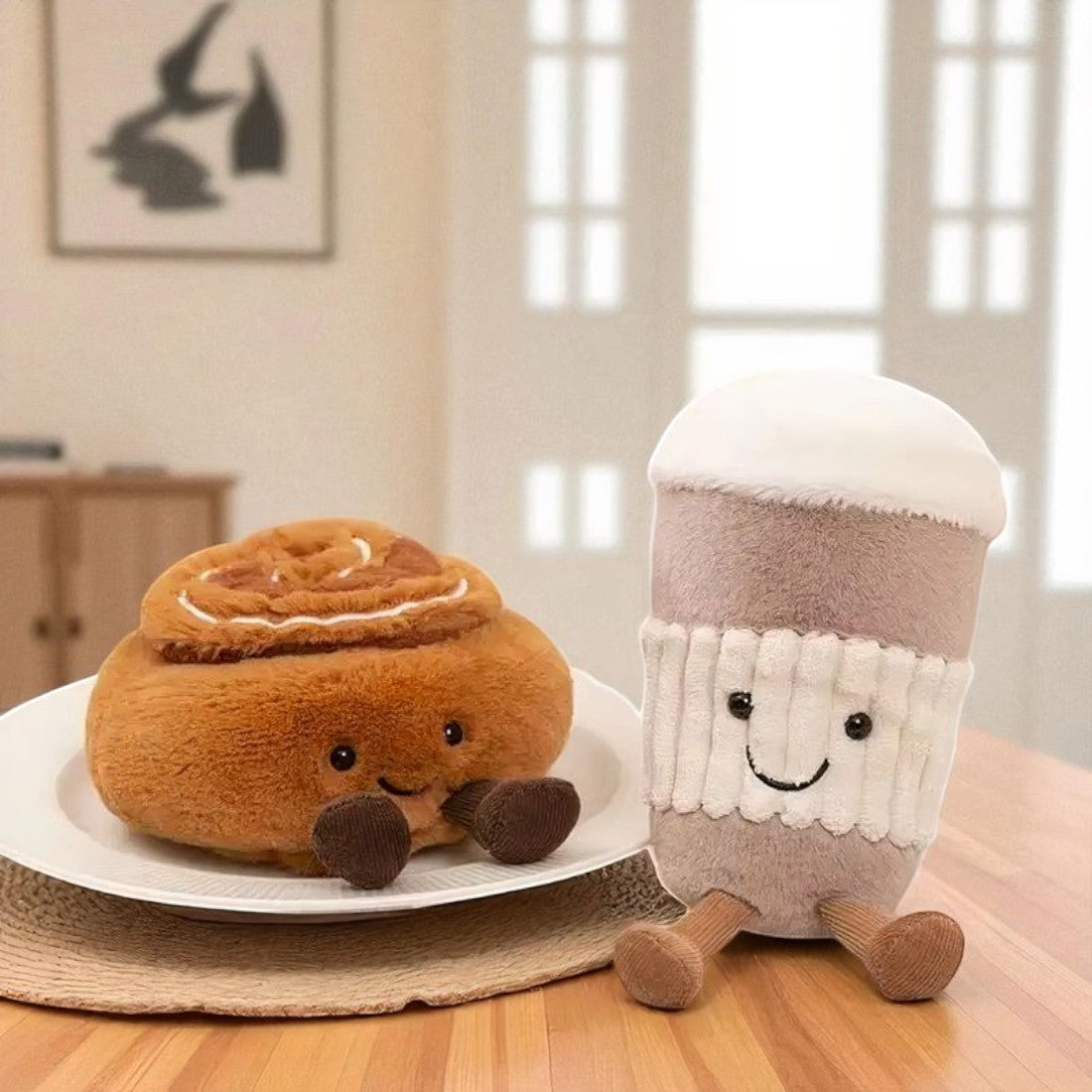 Peluche tea time kawaii latte gourmand