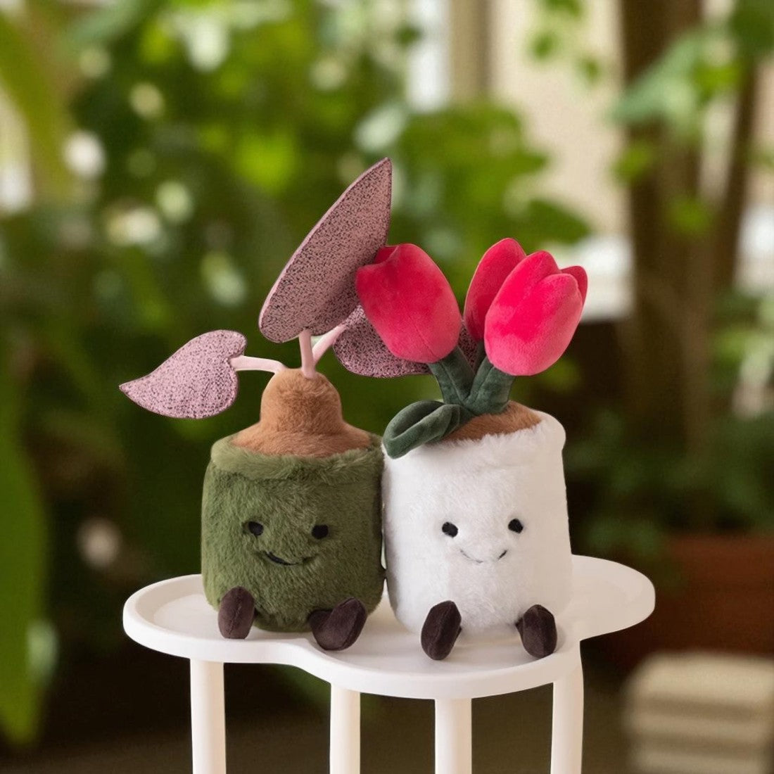 Peluche plante kawaii pot verdure