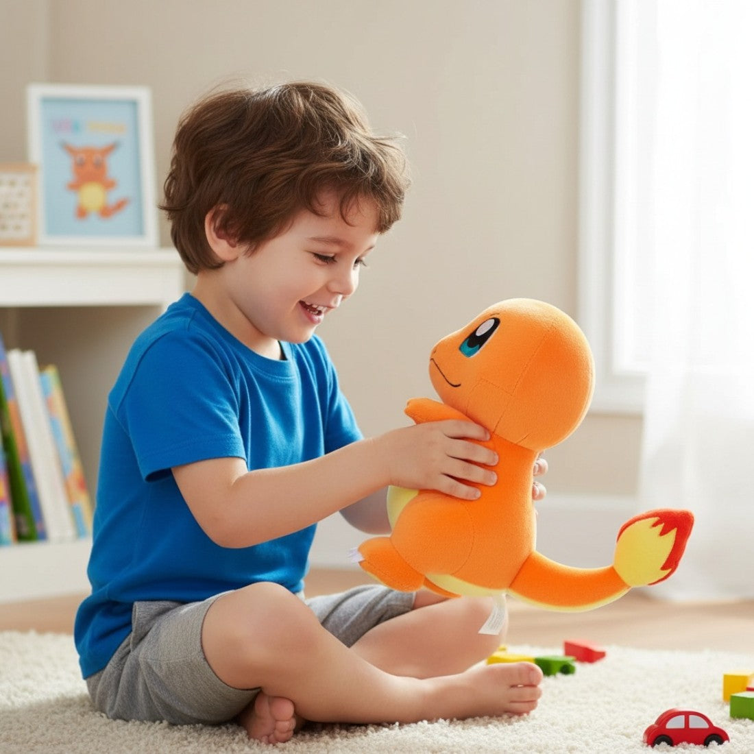 Peluche Pokémon – Salamèche flamboyant