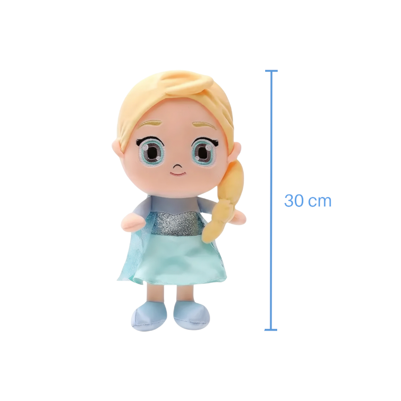 Peluche Reine des Neiges Elsa poupée douce