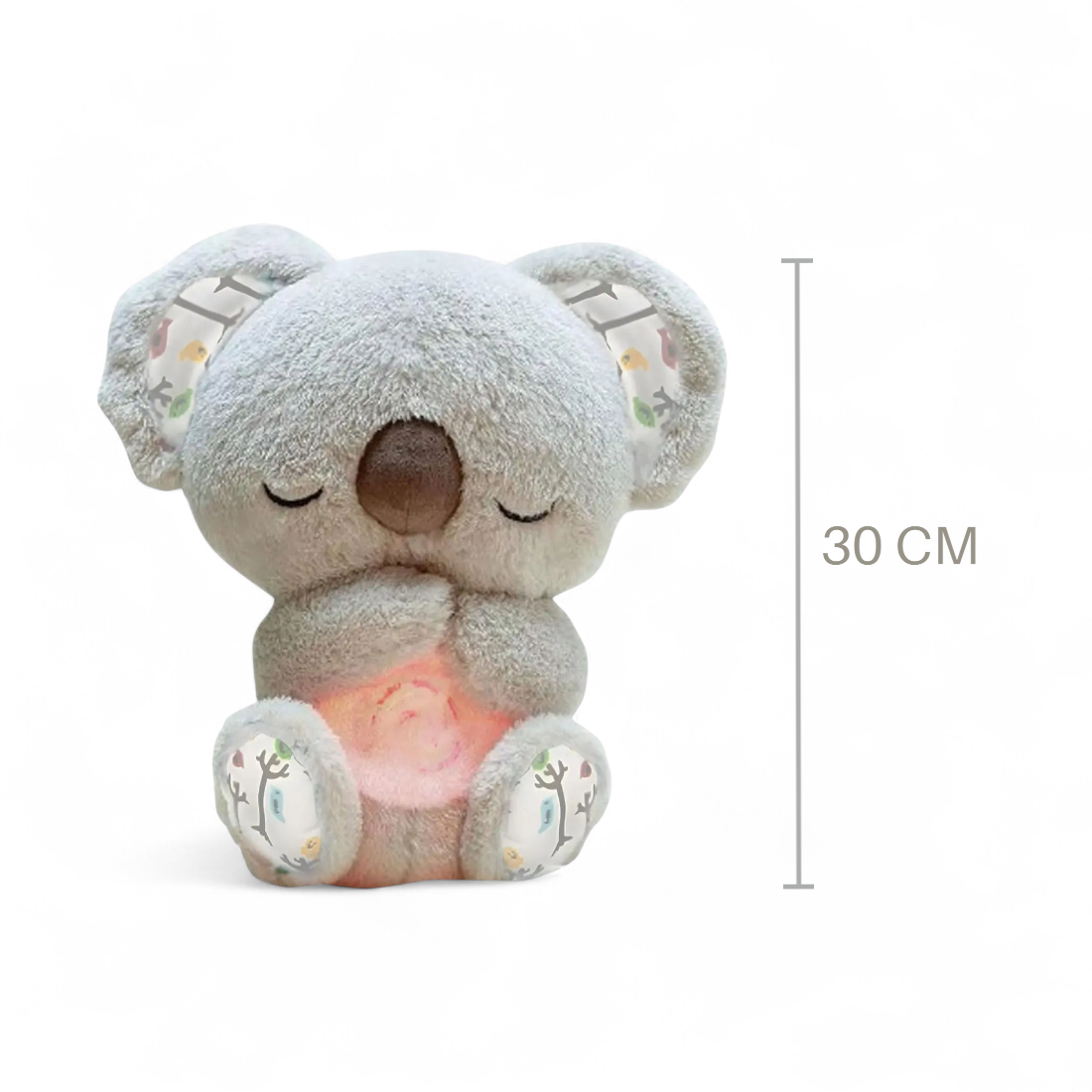 Peluche koala respirante et lumineuse pour apaiser bébé