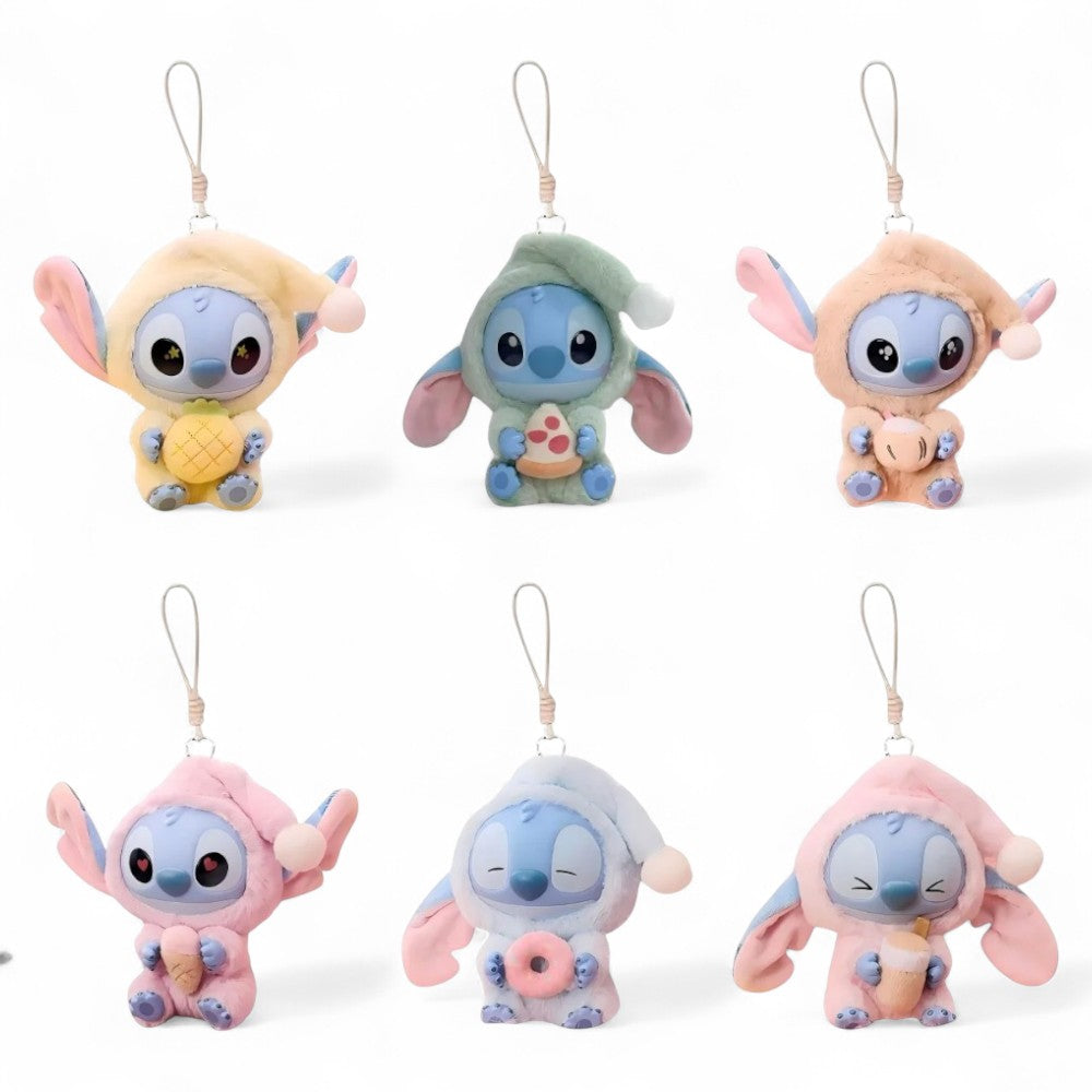 Blind box peluche Stitch en pyjama mignon