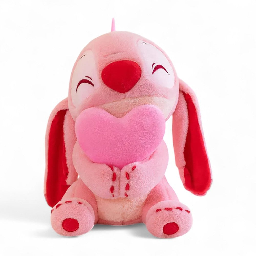 Peluche Disney Stitch et Angèle amoureux