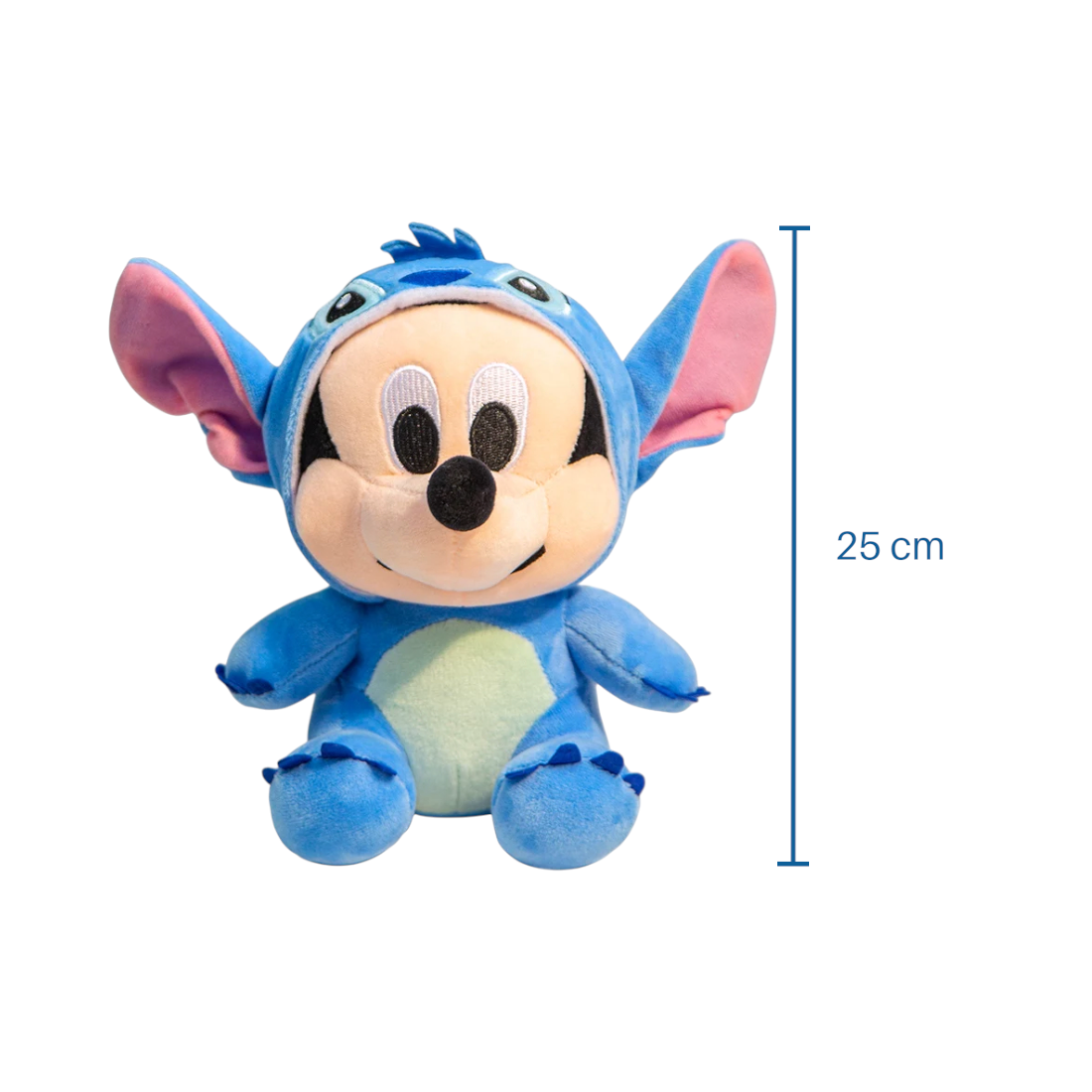 Peluche Disney bébé Mickey déguisé en Stitch