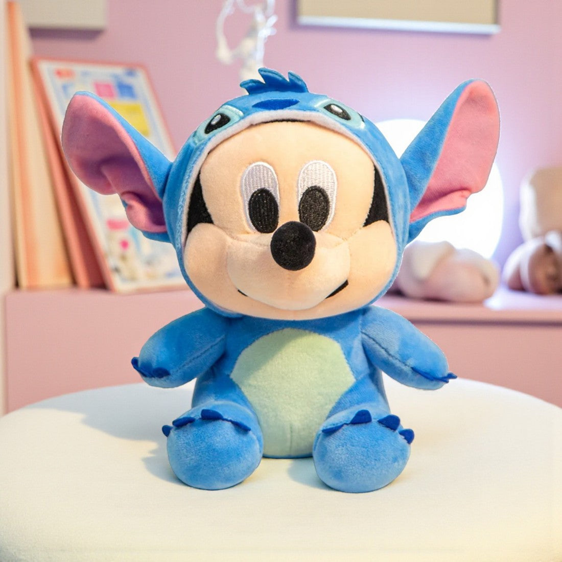 Peluche Disney bébé Mickey déguisé en Stitch