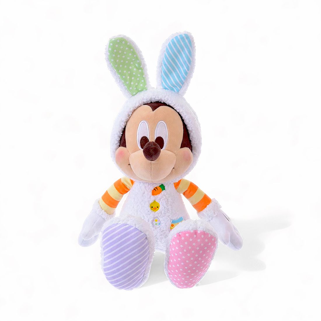 Peluche Mickey lapin coloré de Pâques