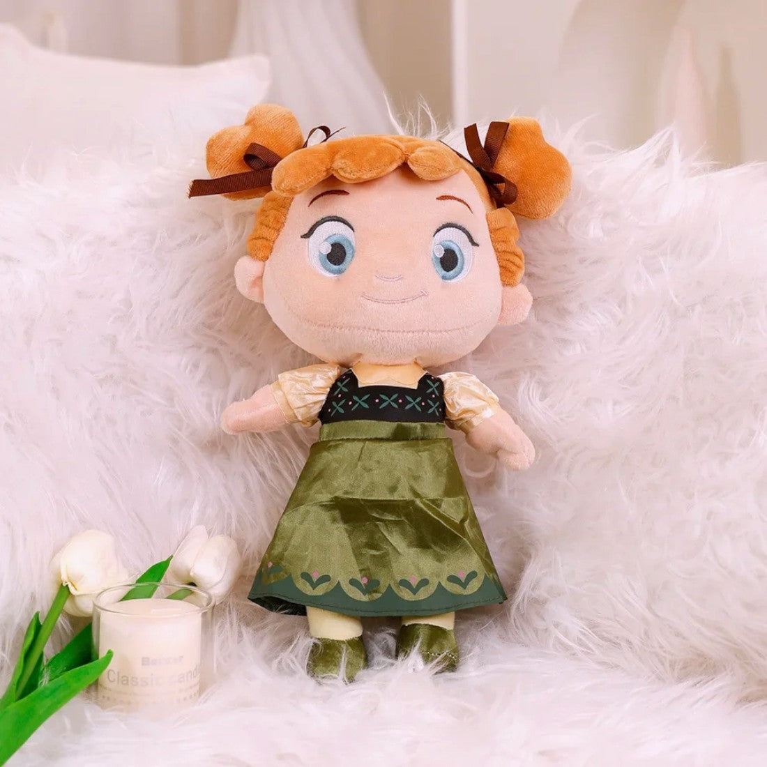 Peluche Reine des Neiges Anna enfant