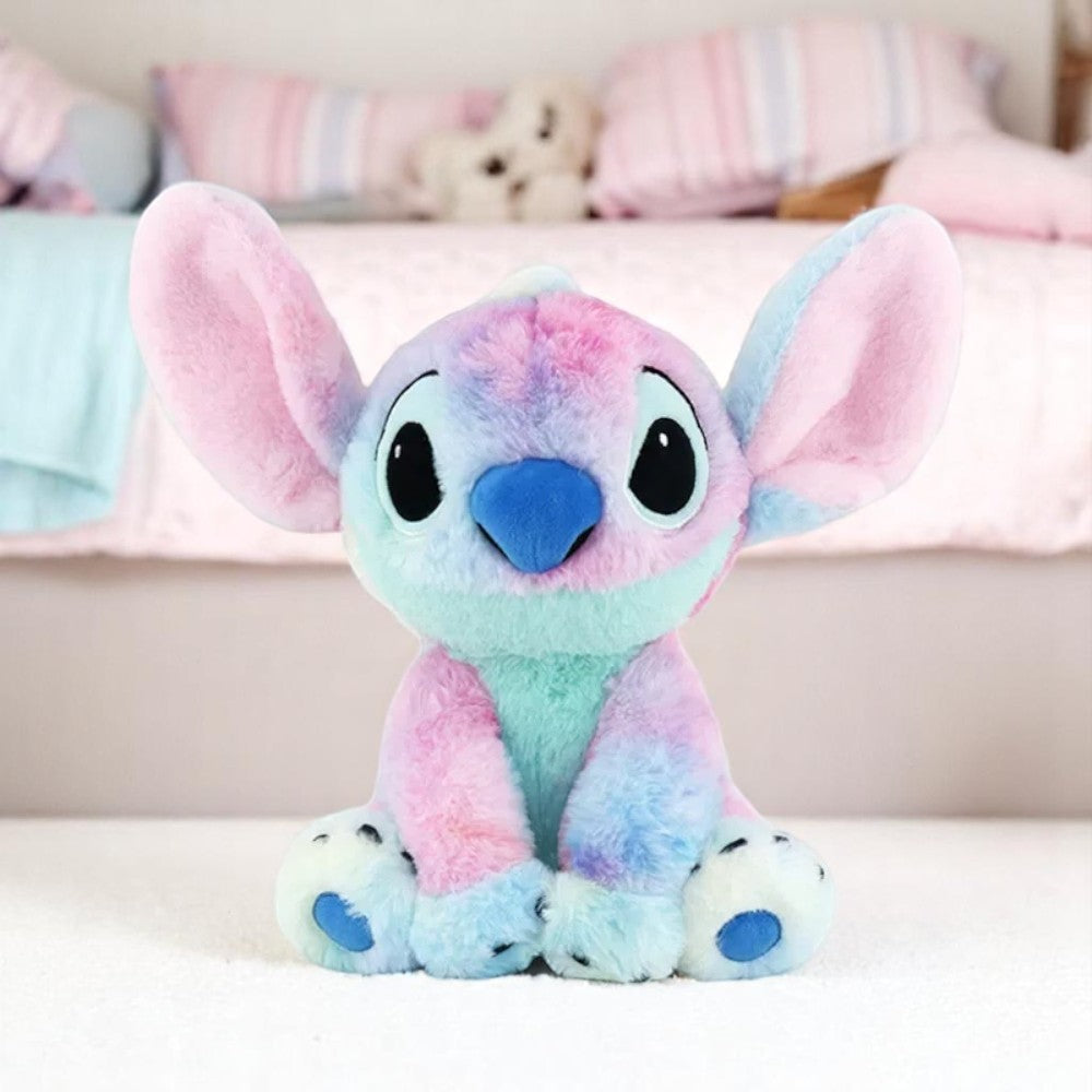 Peluche Stitch multicolore arc-en-ciel