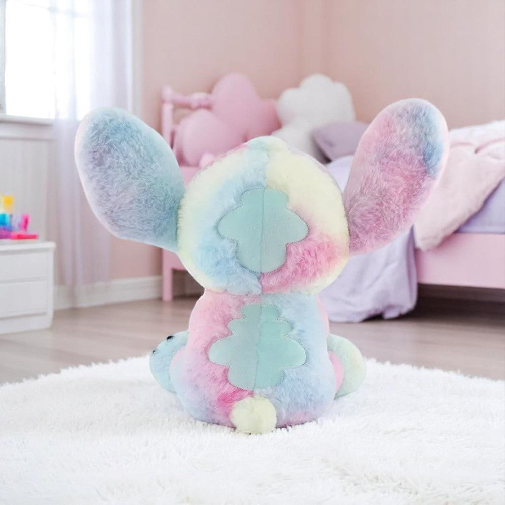 Peluche Stitch multicolore arc-en-ciel
