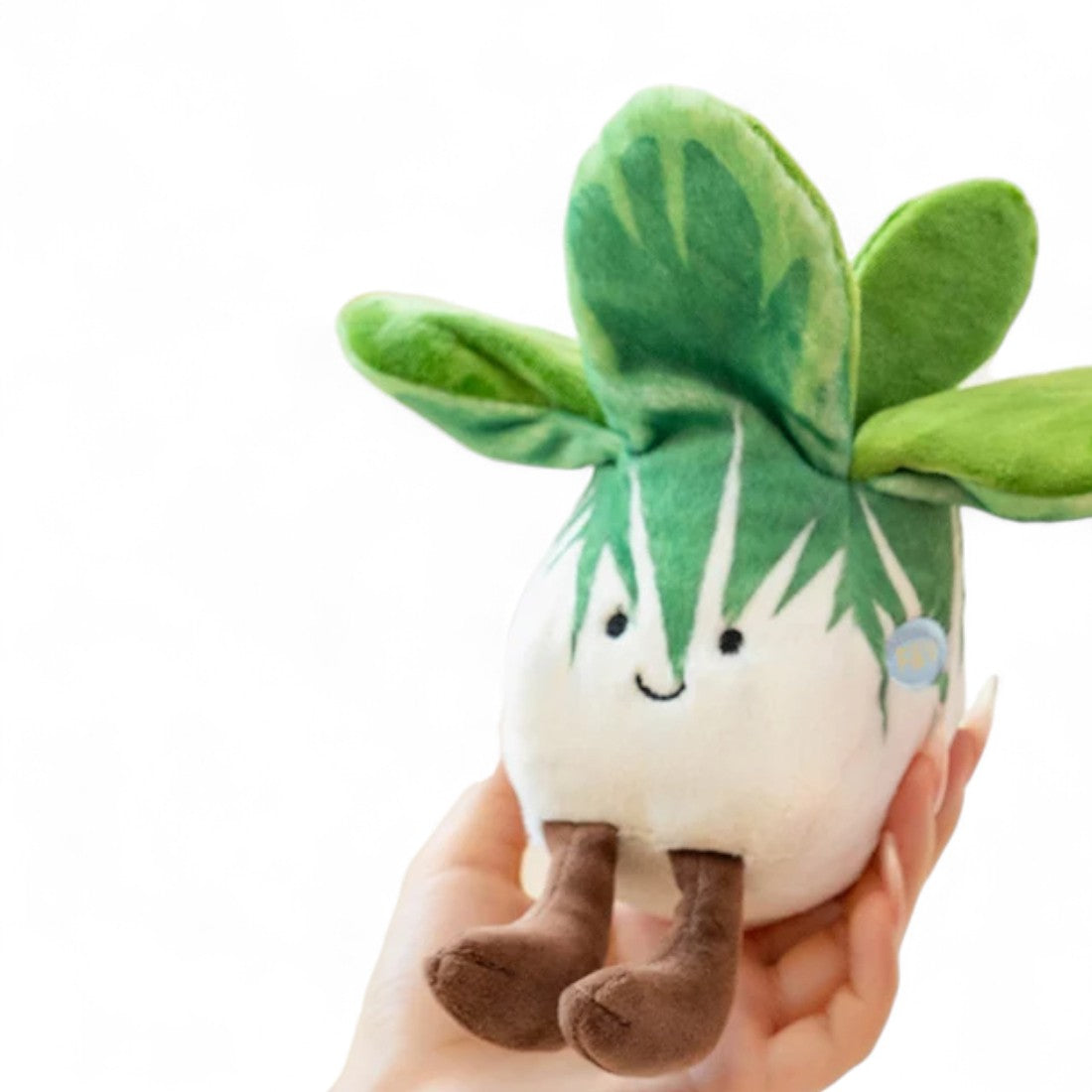 Peluche légume kawaii bok choy rigolo