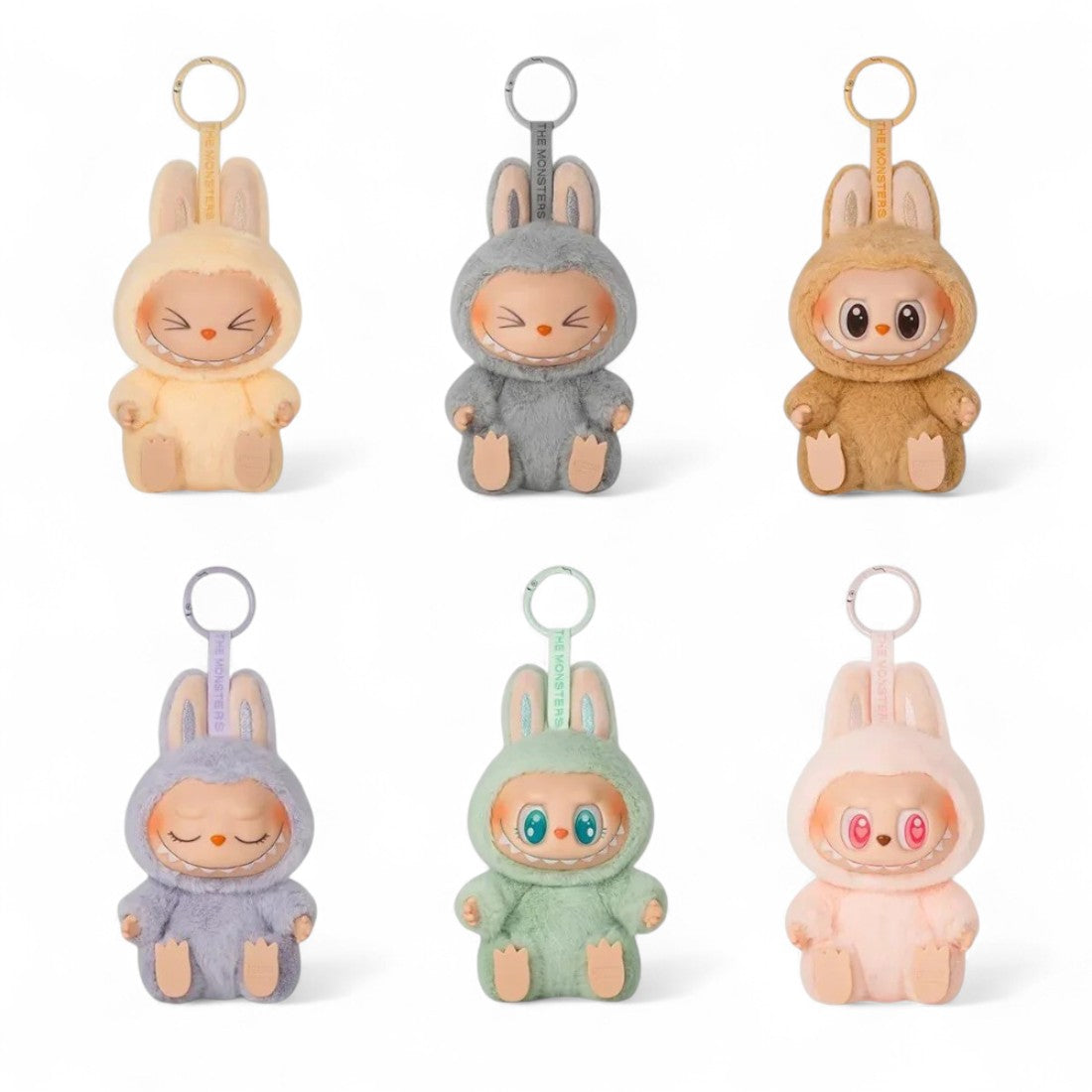 Blind box peluche type Labubu assis (non officiel)