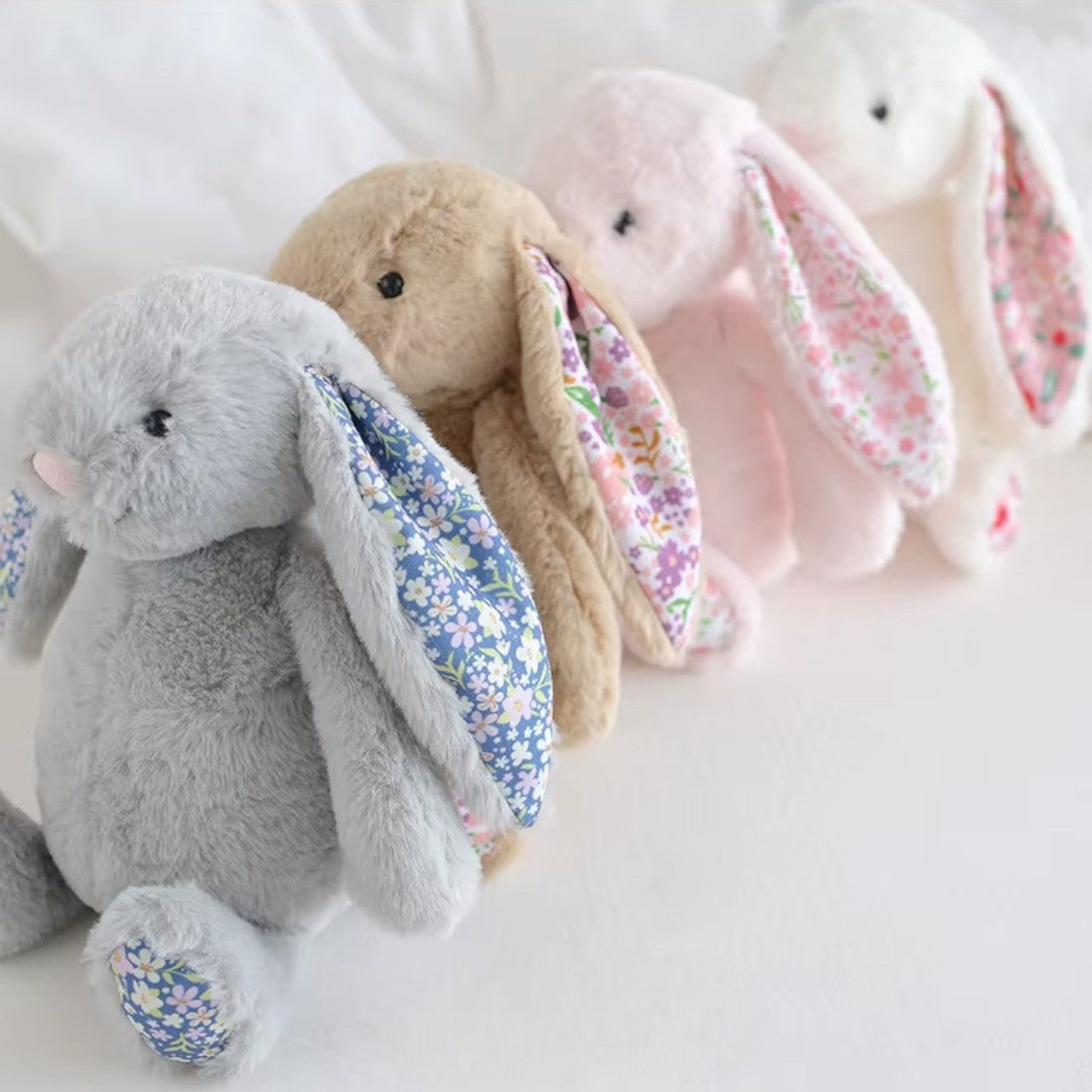 Lapin en peluche avec motif Liberty