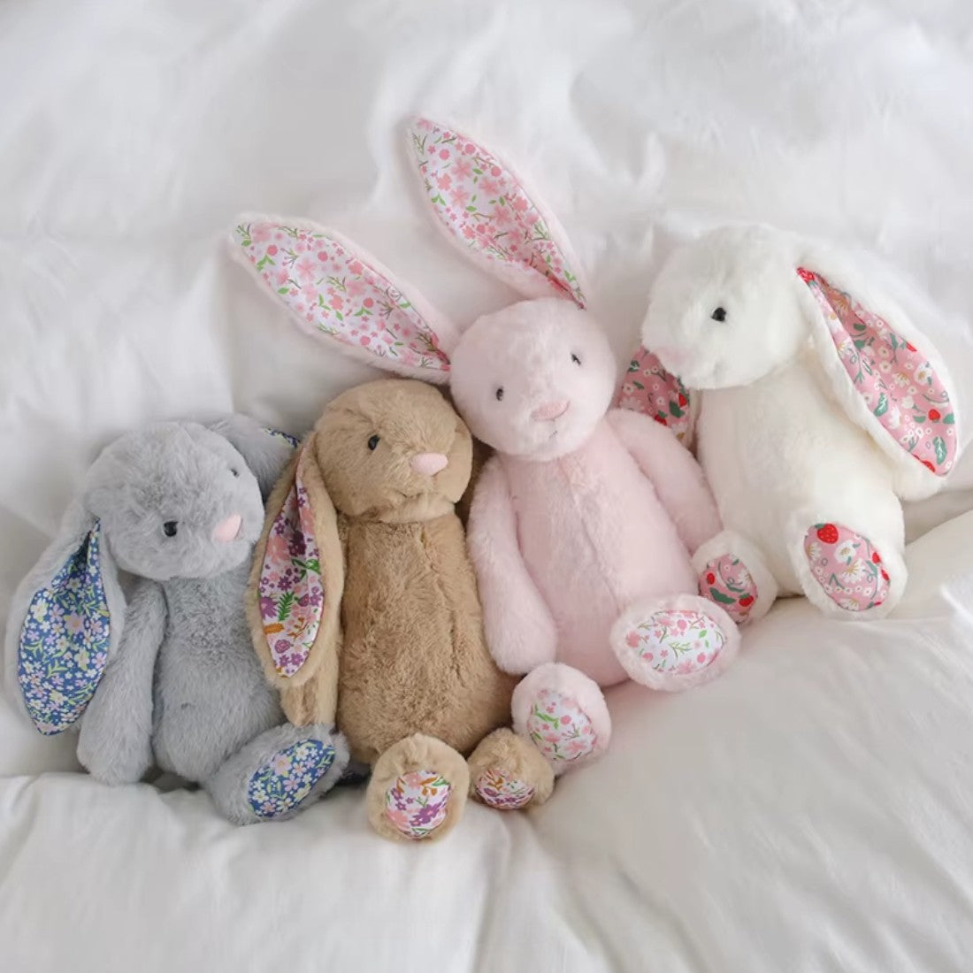 Lapin en peluche avec motif Liberty