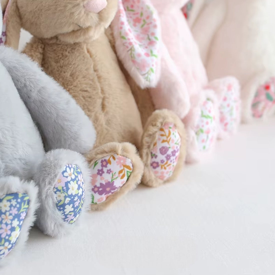 Lapin en peluche avec motif Liberty