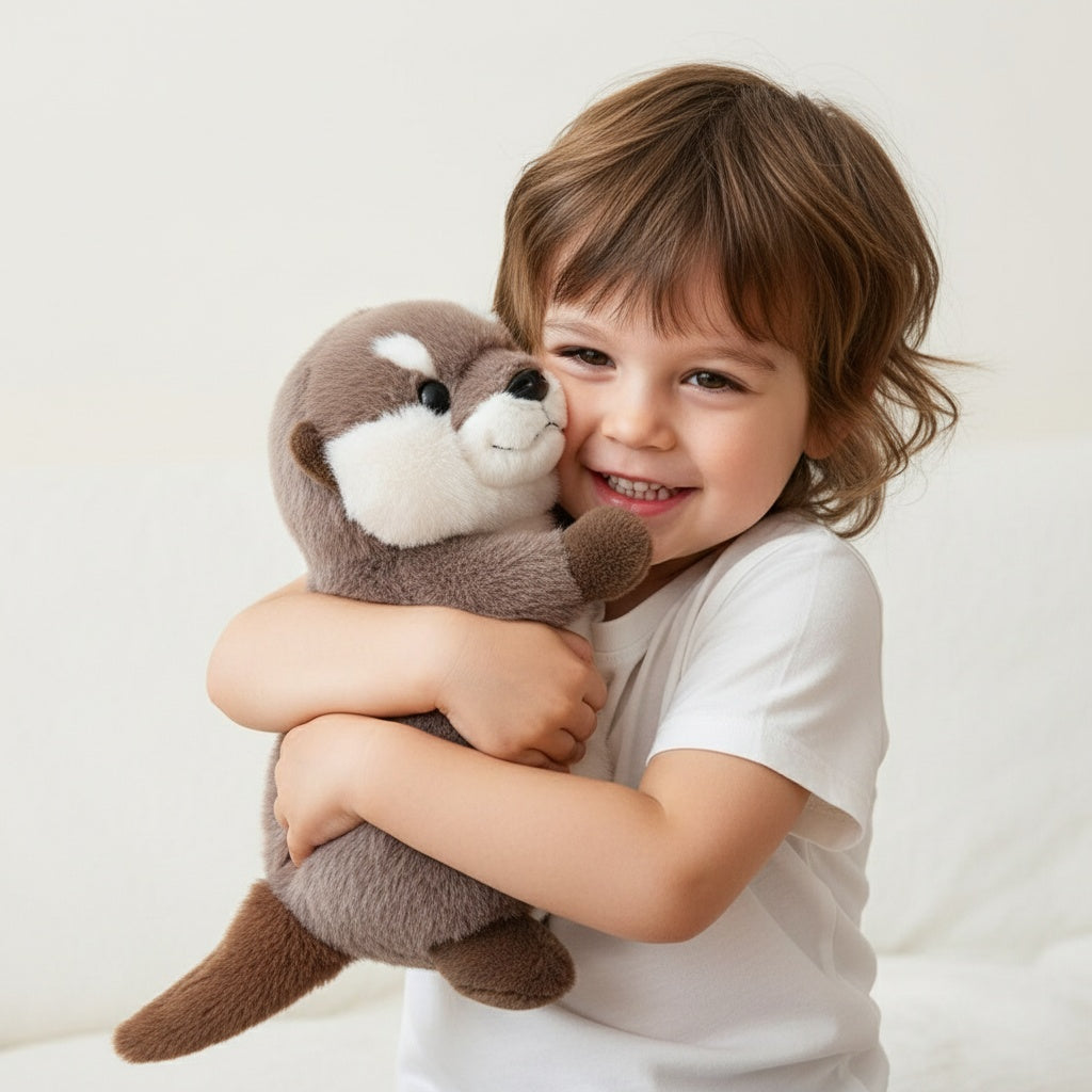 Loutre en peluche attendrissante