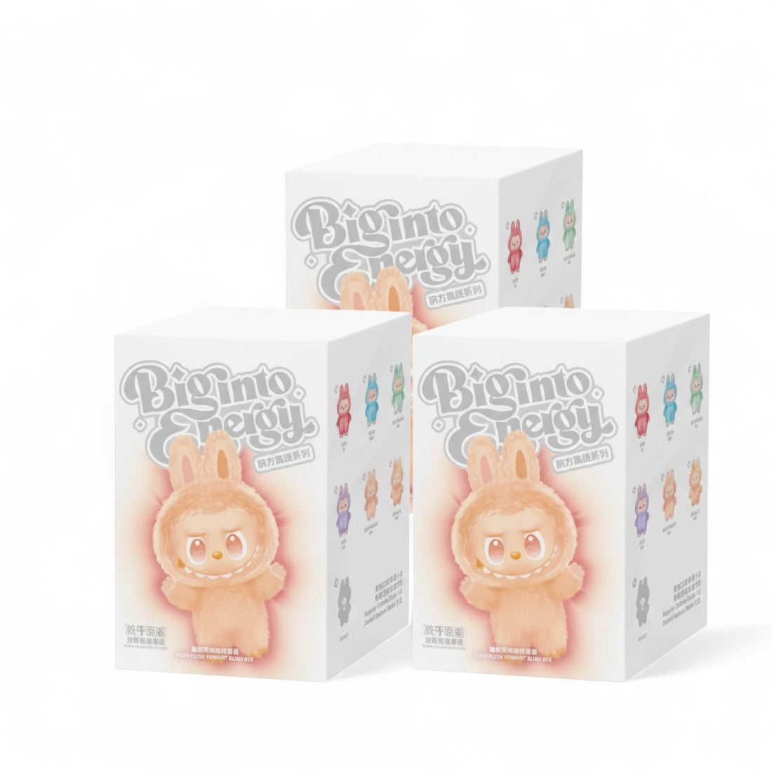 Blind box peluche type Labubu arc-en-ciel (non officiel)