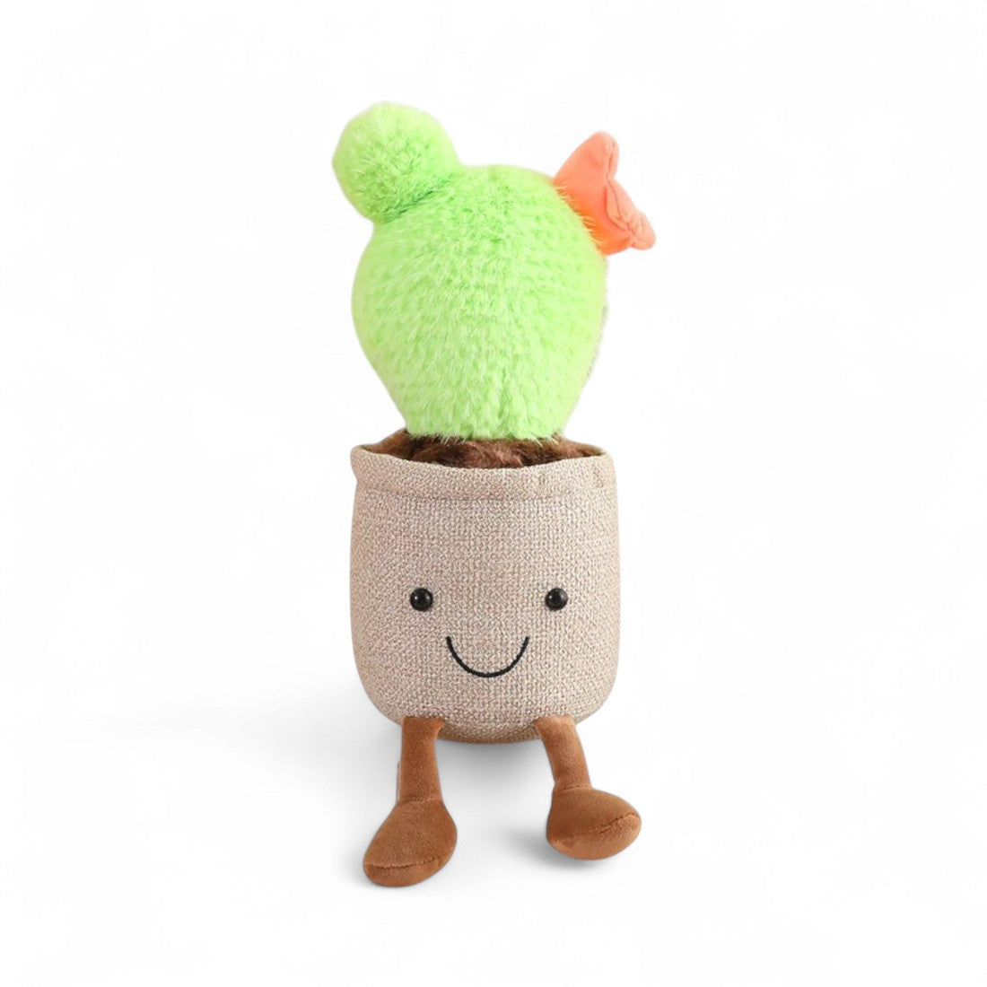 Peluche plante kawaii cactus fleuri