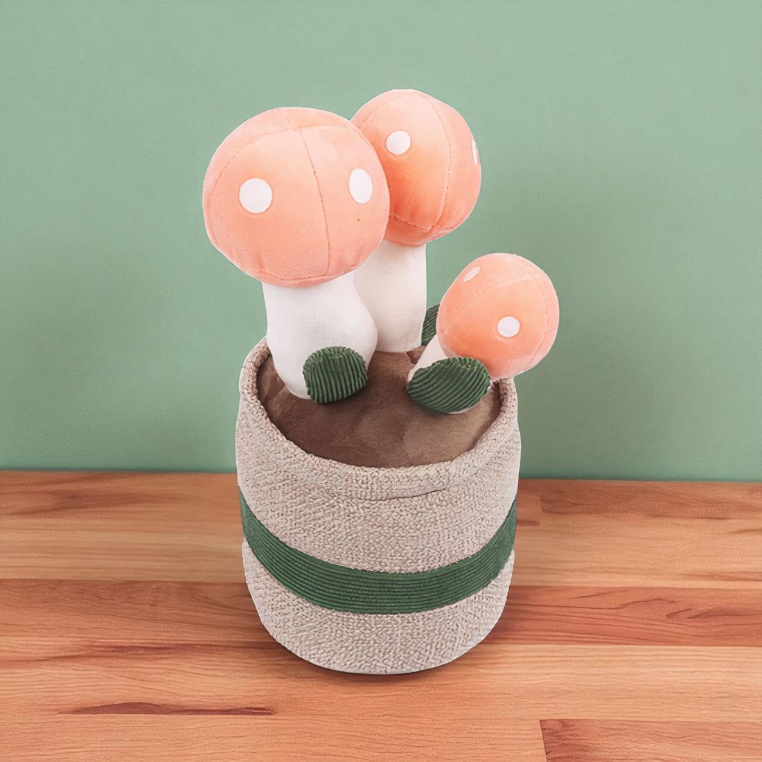 Peluche plante kawaii champignon décoratif doux
