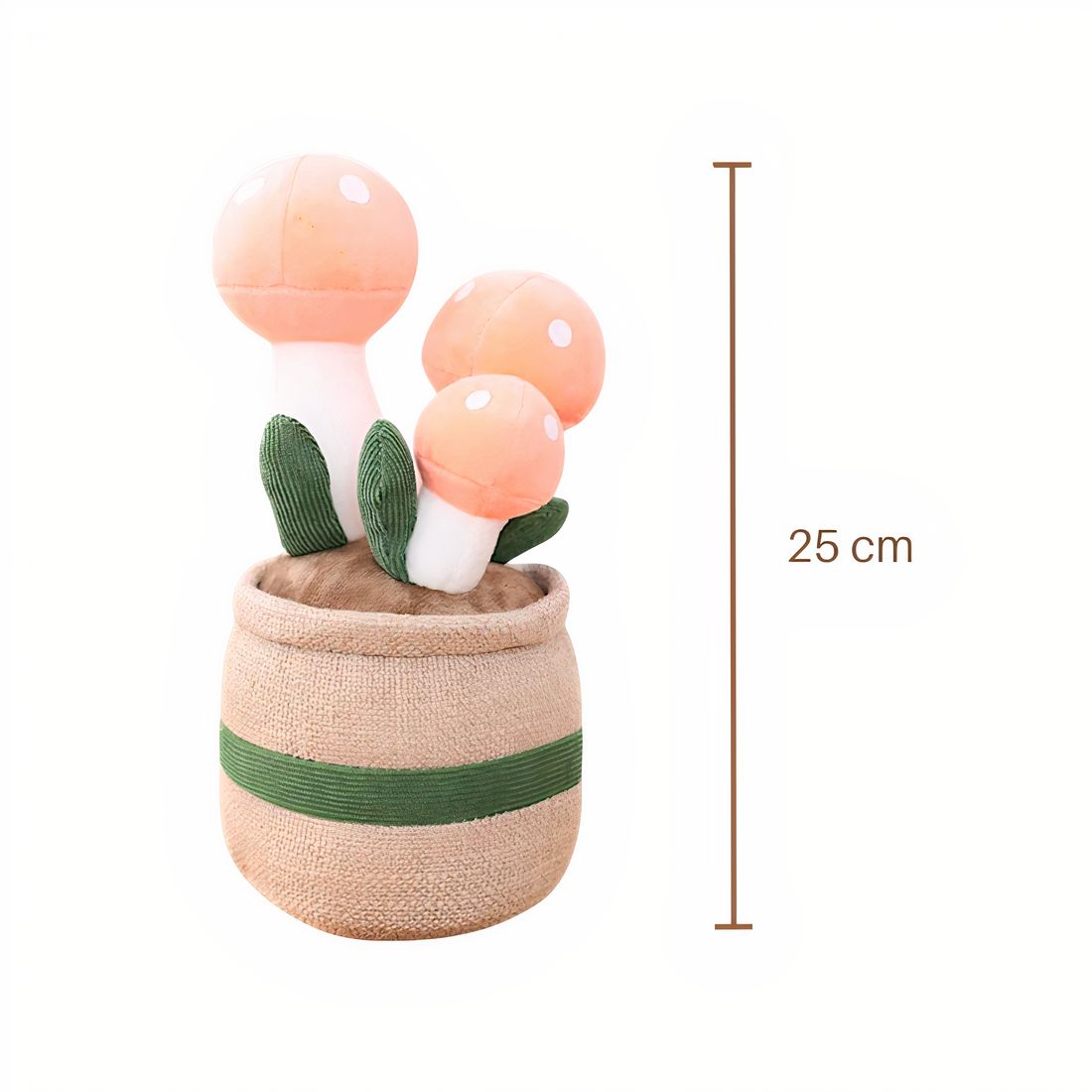 Peluche plante kawaii champignon décoratif doux