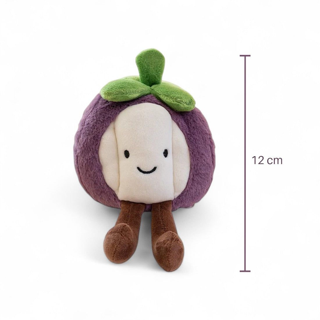 Peluche fruit kawaii mangoustan charmeur