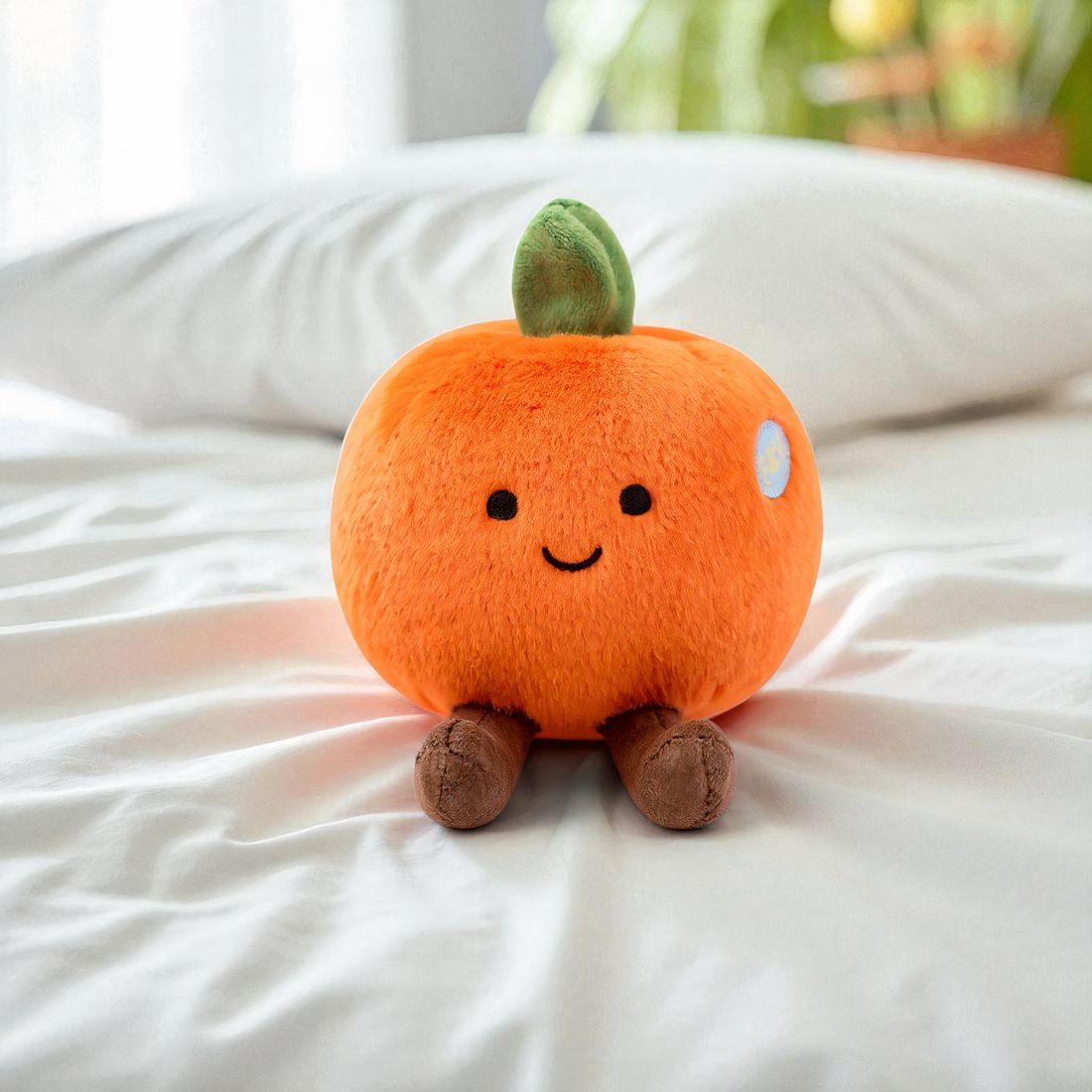 Peluche fruit kawaii orange malicieuse