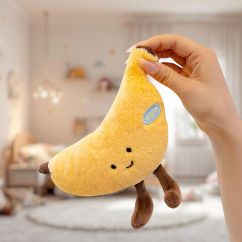 Peluche fruit kawaii banane joviale