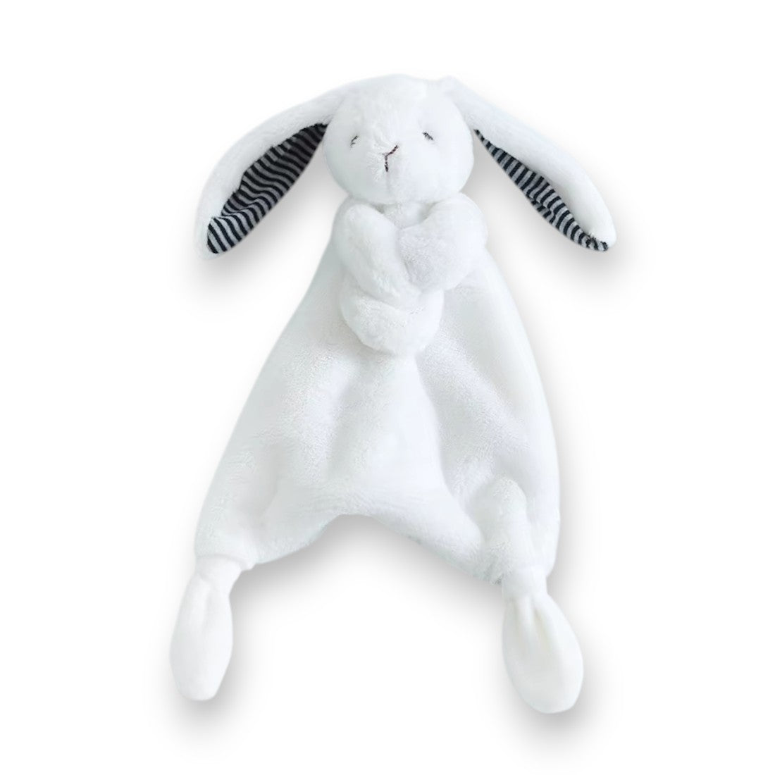 Peluche doudou lapin blanc tout doux pour bébé