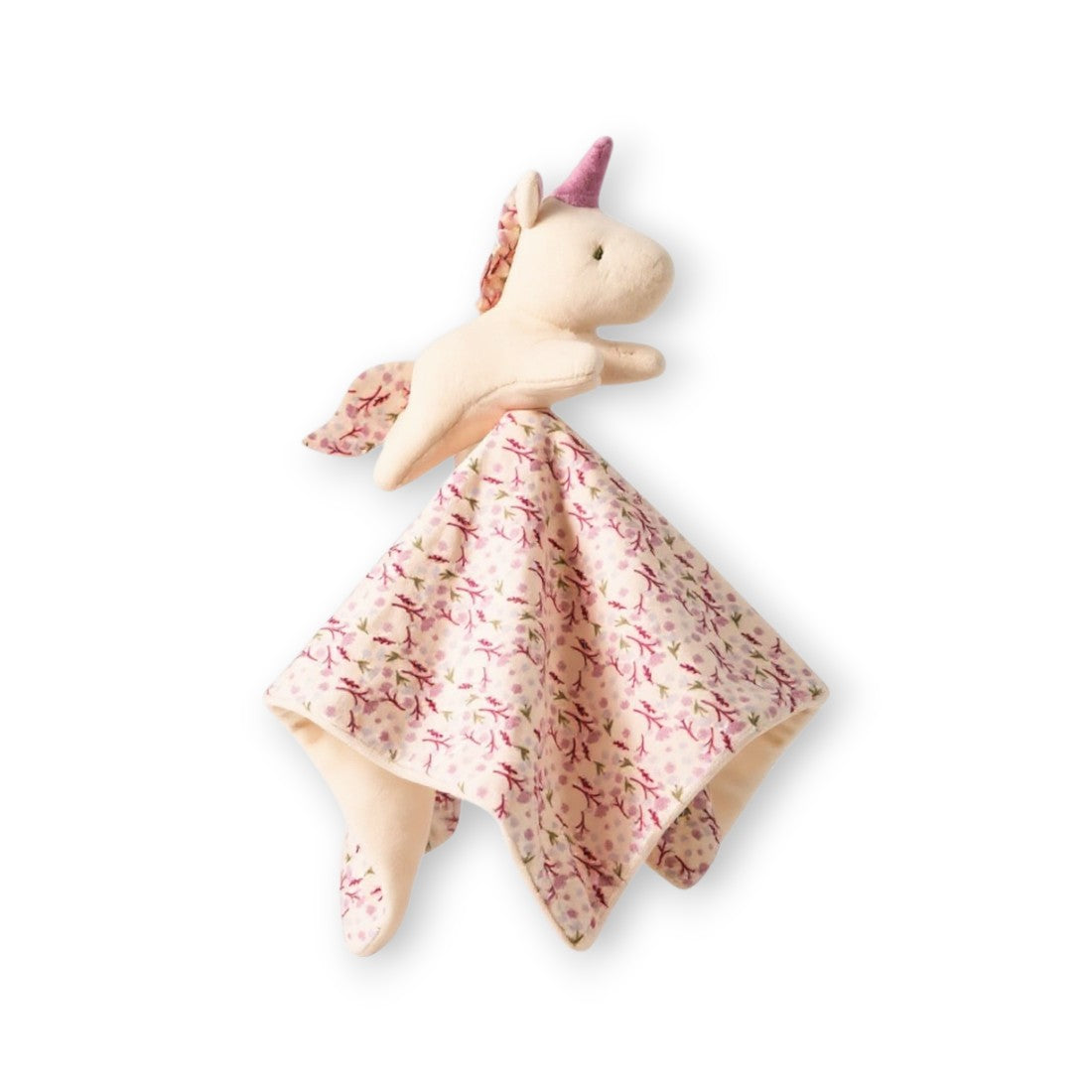 Doudou carré peluche douce licorne pour bébé
