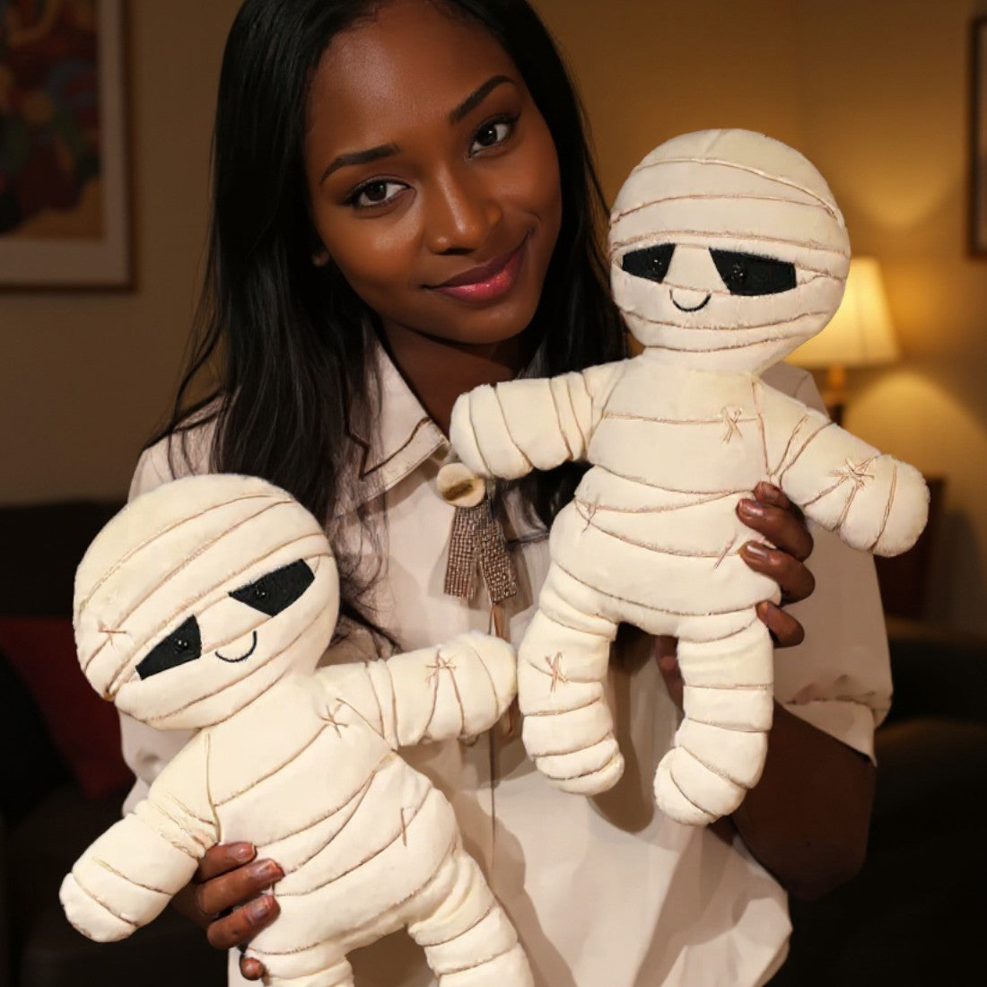 Peluche Halloween momie mignonne