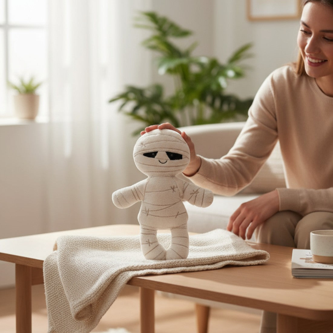 Peluche Halloween momie mignonne