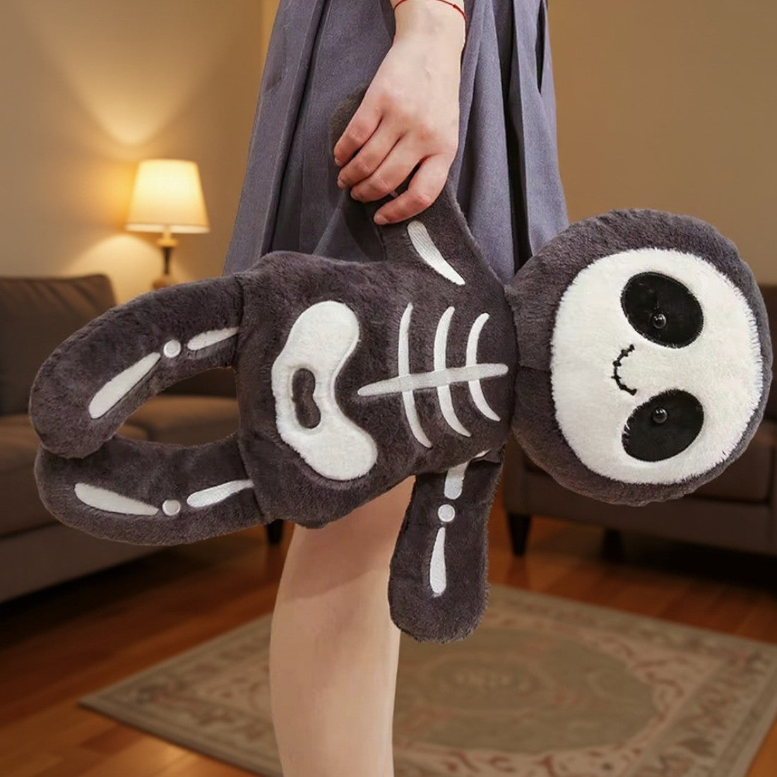 Peluche Halloween squelette tout doux