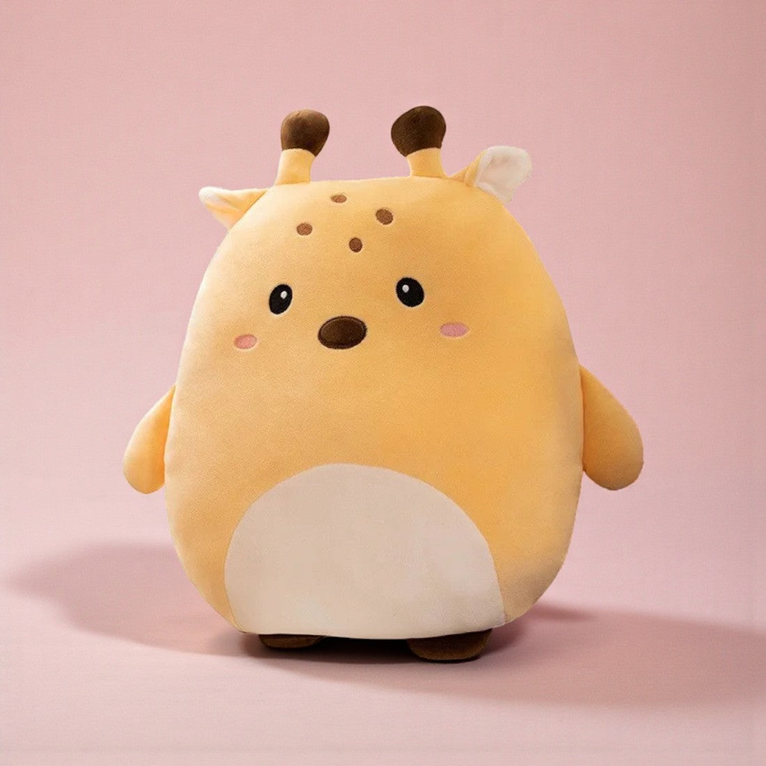 Peluche girafe beige toute douce