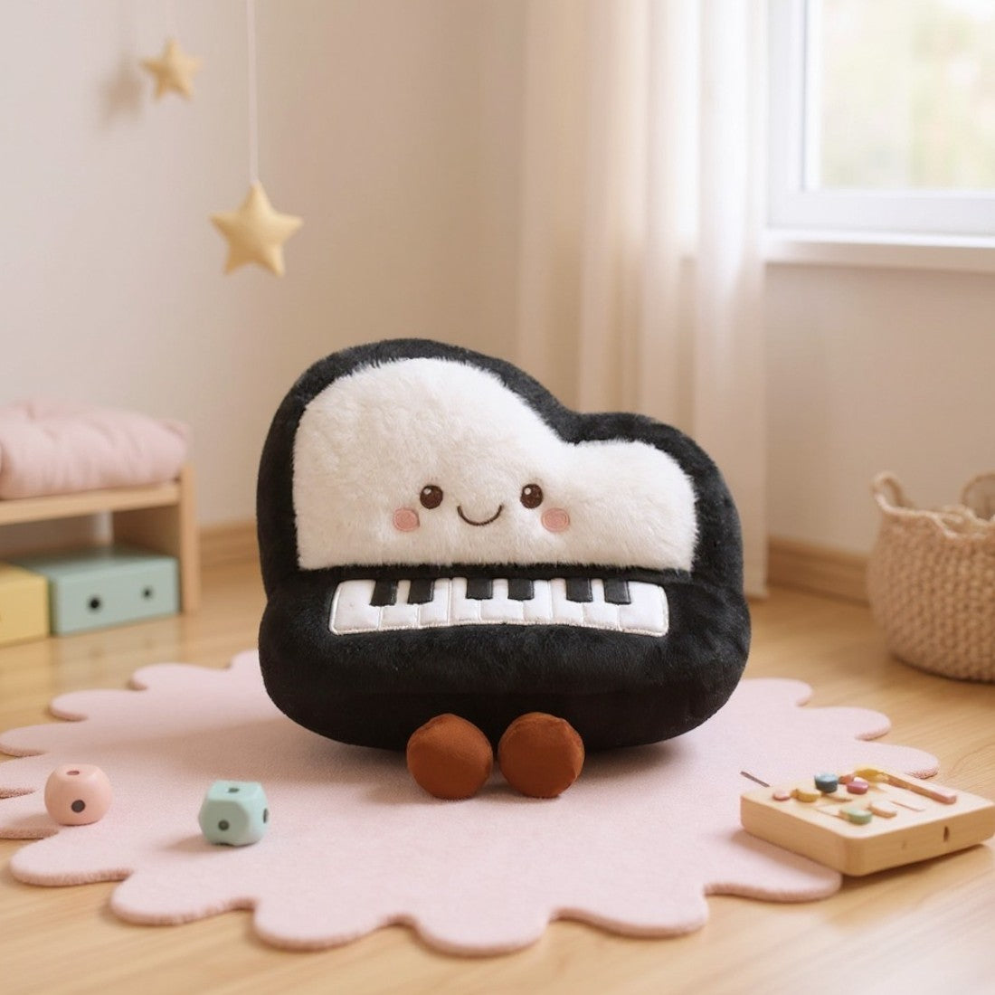 Peluche instrument kawaii piano tendre