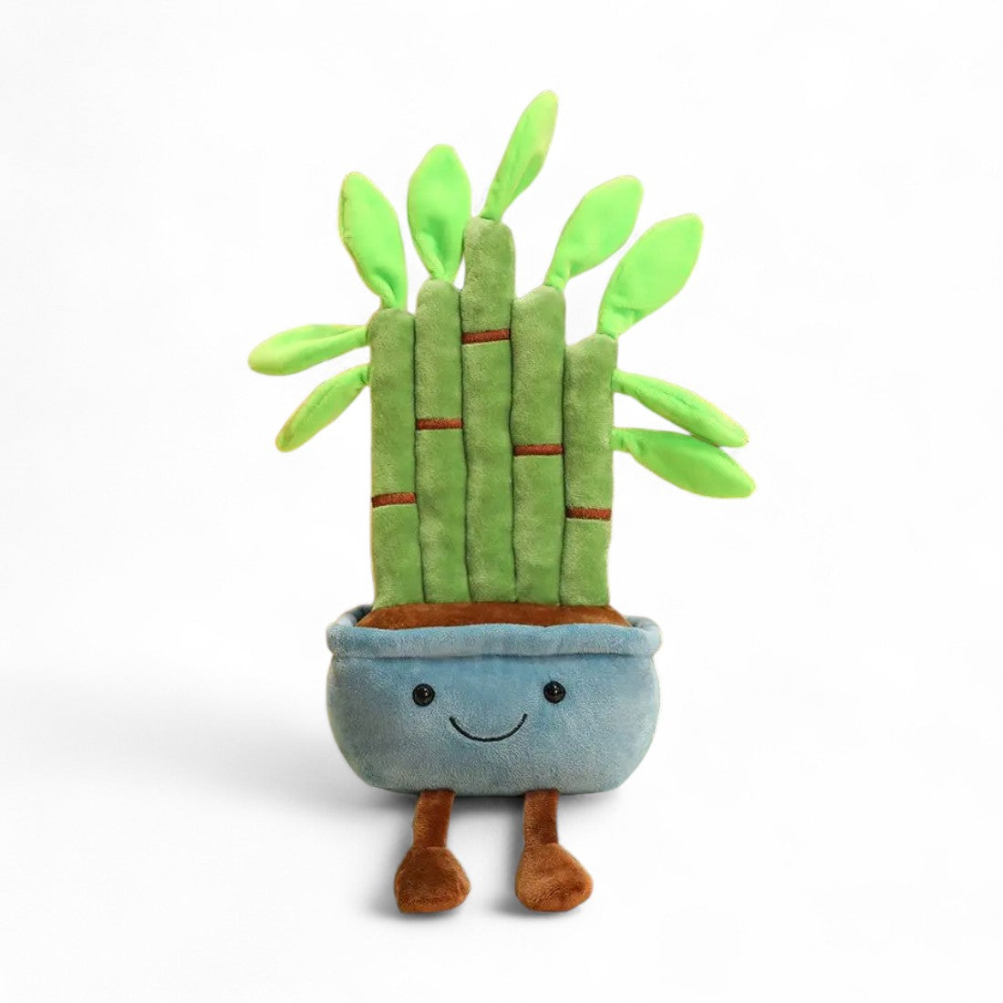 Peluche plante kawaii bambou douceur zen