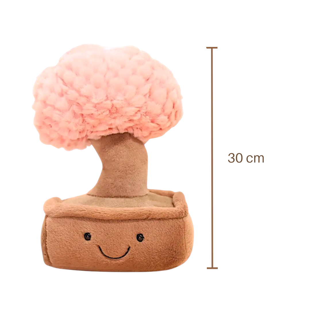 Peluche plante kawaii bonzaï sourire tendre