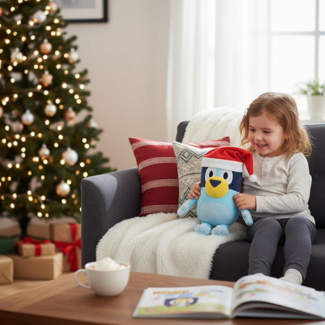 Peluche Bluey spéciale Noël