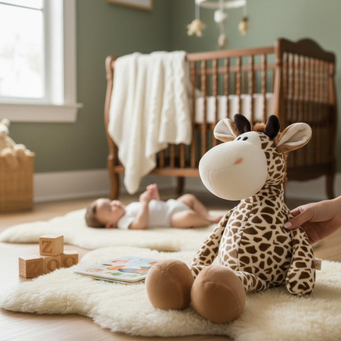 Girafe en peluche douce