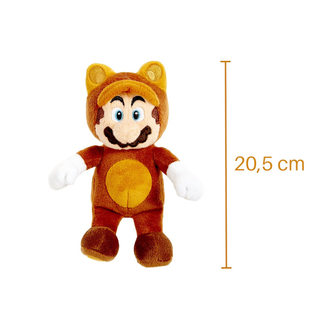 Peluche Mario Tanooki Super Mario Bros 20,5 cm